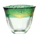 酒品配件-Accessories-日本和がらす温-金箔清酒杯-綠-75ml-清酒杯-清酒十四代獺祭專家