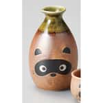 酒品配件-Accessories-日本信樂燒-輕井沢-和食器-陶瓷酒具-狸貓2號-酒壺-分酒瓶-清酒十四代獺祭專家