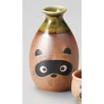 酒品配件-Accessories-日本信樂燒-輕井沢-和食器-陶瓷酒具-狸貓2號-酒壺-分酒瓶-清酒十四代獺祭專家