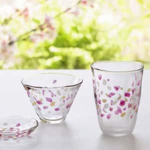 酒品配件-Accessories-日本ADERIA-石塚硝子-櫻花花瓣酒杯-フリーカップ-190ml-6105-清酒杯-清酒十四代獺祭專家