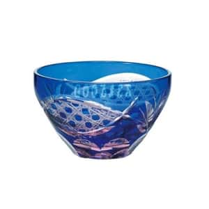 日本清酒杯 東洋佐佐木 彩花切子酒杯 瑠璃 90ml HG240-22BL 酒品配件 Accessories 清酒杯 清酒十四代獺祭專家