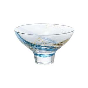 日本清酒杯 東洋佐佐木 江戶硝子 八千代窯冷酒清酒杯 1個入 淺藍金 120ml (10793) 酒品配件 Accessories 清酒杯 清酒十四代獺祭專家