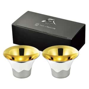 日本清酒杯 新潟縣 24金富士山大口酒杯 FM-103 2個入 酒品配件 Accessories 清酒杯 清酒十四代獺祭專家