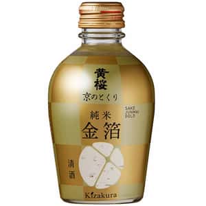 黃櫻 京之德利 純米酒 金箔 180ml 清酒 Sake 黃櫻 清酒十四代獺祭專家