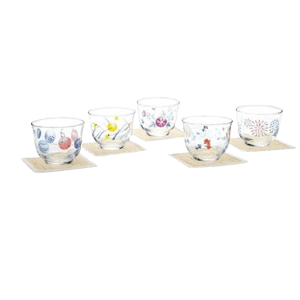 日本清酒杯 木本硝子 夏の詩冷茶杯 一套五杯 (G079-T279) 酒品配件 Accessories 清酒杯 清酒十四代獺祭專家