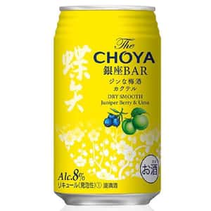 CHOYA 梅酒 蝶矢 銀座BAR Ume Gin Cocktail 雞尾酒梅酒 350ml (黃罐) 酒 梅酒 Plum Wine 清酒十四代獺祭專家