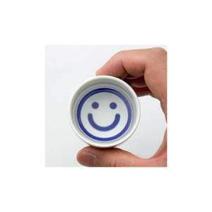 酒品配件-Accessories-日本直送-豬口杯-蛇の目微笑臉Smiley-1個入-清酒杯-清酒十四代獺祭專家