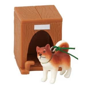 生活用品超級市場-日本直送-狗公仔擺設-啡柴犬和牠的狗屋-2枚入-狗狗精品-清酒十四代獺祭專家