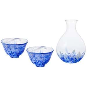 日本清酒杯 津輕岩清水 酒具套裝 一瓶兩杯 FS-71581 (藍) 酒品配件 Accessories 酒具套裝 清酒十四代獺祭專家