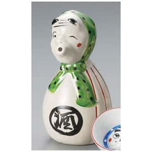 酒品配件-Accessories-日本美濃燒-輕井沢-和食器-陶瓷酒具-火男2號-酒壺-分酒瓶-清酒十四代獺祭專家