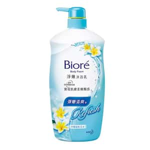 生活用品超級市場-Bioré碧柔-沐浴乳-素肌系列-清新舒爽型-沖繩緬梔花香-1000ml-NBBF-FR-個人護理用品-清酒十四代獺祭專家