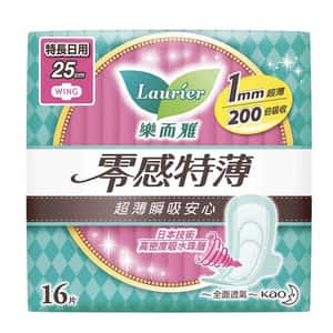 生活用品超級市場-Lauries樂而雅-零感特薄系列-特長日用-25cm-16片裝-LSSG25-個人護理用品-清酒十四代獺祭專家