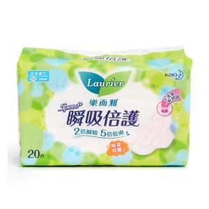 生活用品超級市場-Laurier樂而雅-瞬吸倍護系列-纖巧-日用-安全翼-22cm-20片裝-LSW20-個人護理用品-清酒十四代獺祭專家