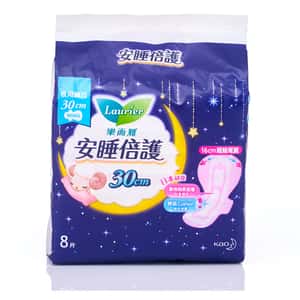 生活用品超級市場-Laurier樂而雅-安睡倍護系列-纖巧-夜用-30cm-8片裝-LNSW30-個人護理用品-清酒十四代獺祭專家