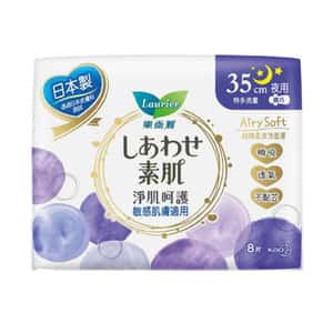 生活用品超級市場-Laurier樂而雅-淨肌呵護系列-纖巧-夜用-35cm-8片裝-FW35-個人護理用品-清酒十四代獺祭專家
