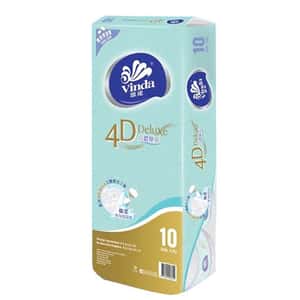 生活用品超級市場-Vinda維達4D-Deluxe-立體壓花卷紙-爽身粉淡香-10卷裝-106060-紙巾及廁紙-清酒十四代獺祭專家