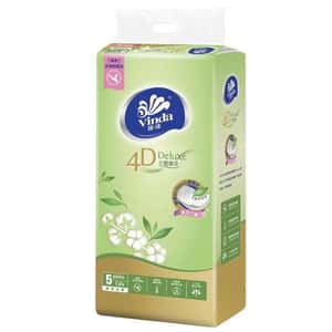 生活用品超級市場-Vinda維達4D-Deluxe-立體壓花袋裝面紙-綠茶味-5包裝-106543-紙巾及廁紙-清酒十四代獺祭專家