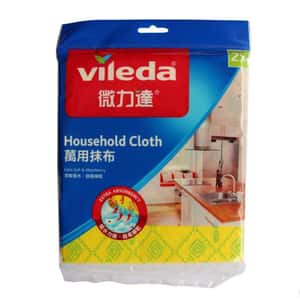 生活用品超級市場-Vileda微力達-百潔布系列-萬用抹布-2片裝-612515-家居清潔-清酒十四代獺祭專家