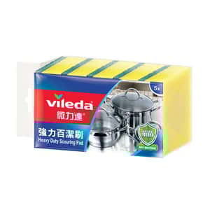 生活用品超級市場-Vileda微力達-百潔布系列-強力百潔刷-5片裝-921003-廚房用品-清酒十四代獺祭專家