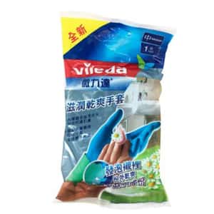 生活用品超級市場-Vileda微力達-手套系列-微力達乾爽手套-中碼-083776-廚房用品-清酒十四代獺祭專家