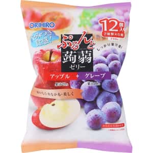 生活用品超級市場-日本ORIHIRO-蒟蒻啫喱-混合裝-蘋果-葡萄-12個入-食品-清酒十四代獺祭專家