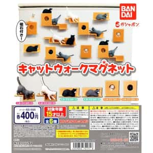 生活用品超級市場-日本直送-貓公仔磁石-表演中的貓-1套6隻-貓咪精品-清酒十四代獺祭專家