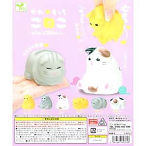 生活用品超級市場-日本直送-貓公仔擺設-柔軟的貓-1套6隻-貓咪精品-清酒十四代獺祭專家