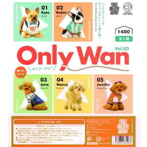 生活用品超級市場-日本直送-狗公仔擺設-Only-Wan-第2彈-1套5隻-狗狗精品-清酒十四代獺祭專家