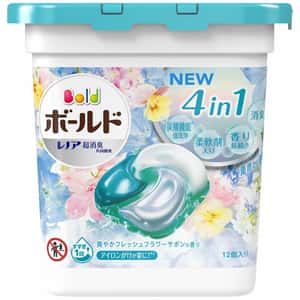生活用品超級市場-日本P-G-ARIEL-4D炭酸機能-柔軟花香洗衣膠囊-12個裝-淺藍-洗衣用品-清酒十四代獺祭專家