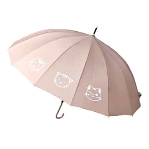 生活用品超級市場-富士系列-超可愛富士頭像公仔雨傘-長柄遮-顏色隨機-貓咪精品-清酒十四代獺祭專家