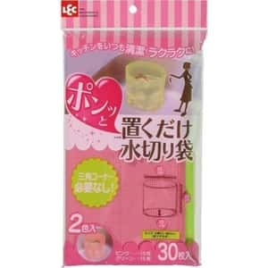 生活用品超級市場-日本LEC-站立式水槽廚餘瀝水袋-30個裝-廚房用品-清酒十四代獺祭專家