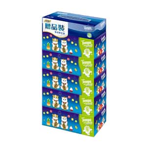 Tempo 盒裝紙巾茉莉花香味 Mofusand 限定5+1盒装 (200115060) 生活用品超級市場 紙巾及廁紙