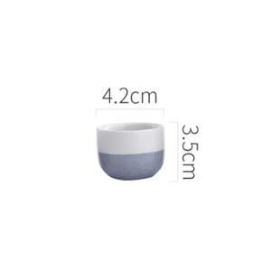 酒品配件 Accessories推薦：日式復古陶瓷清酒杯 藍田 1個