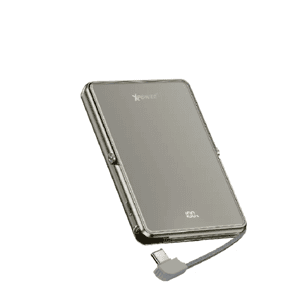 XPower 生活用品超級市場推薦：XPower M10K2 5合1鋅合金支架數顯 10000mAh PD+QI2磁吸移動電源 鈦金色 (XP-M10K2-TI)
