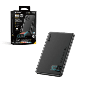 XPower 生活用品超級市場推薦：XPower MagDigita5 ² 第2代 彩屏顯示 鋁合金外殼 5000mAh PD3.0+ QI2 磁吸移動電源 黑色 (MAGDIGITA52 XP-MDT52-BK)