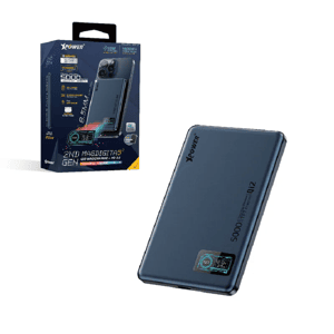 XPower 生活用品超級市場推薦：XPower MagDigita5 ² 第2代 彩屏顯示 鋁合金外殼 5000mAh PD3.0+ QI2 磁吸移動電源 藍色 (MAGDIGITA52 XP-MDT52-BL)