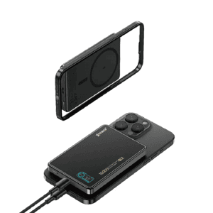 XPower 生活用品超級市場推薦：XPower MagDigita 彩屏顯示磨沙玻璃外殼 10000mAh PD3.0+QI2 磁吸移動電源 黑色 (XP-MAGDIGITA -BK)