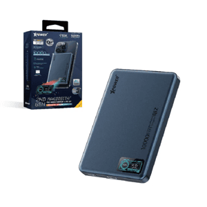 XPower 生活用品超級市場推薦：XPower MagDigita ² 第2代 彩屏顯示 鋁合金外殼 10000mAh PD3.0+ QI2磁吸移動電源 藍色 (MAGDIGITA2 XP-MDT2-BL)