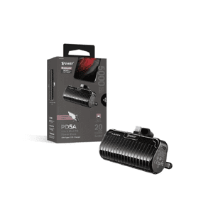 XPower 生活用品超級市場推薦：XPower PD5A 2合1迷你5000mAh Type-C外置充電器 黑色 (XP-PD5A-BK)