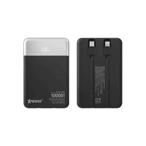 XPower 生活用品超級市場推薦：XPower B10H 3輸出雙內置線 Type-C PD/Lightning 10000mAh PD+SCP充電器 黑色 (B10H L1-BK)