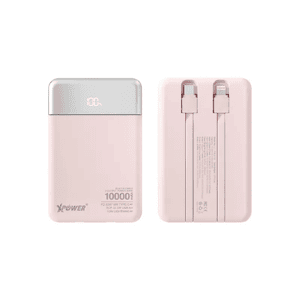 XPower 生活用品超級市場推薦：XPower B10H 3輸出雙內置線 Type-C PD/Lightning 10000mAh PD+SCP充電器 粉色 (B10H L1-PK)