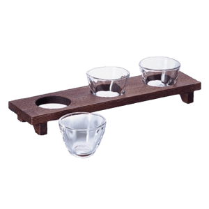 酒品配件-Accessories-日本製純手工清酒杯-三個連木托套裝-酒-清酒十四代獺祭專家