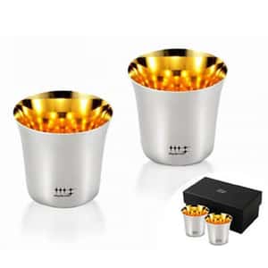 日本磨き屋鍍金小酒盅 100ml 2本入 酒 酒品配件 Accessories 清酒十四代獺祭專家