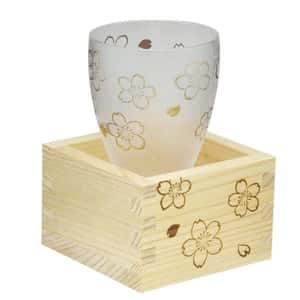 酒品配件-Accessories-日本石塚硝子-枡酒杯-櫻花-100ml-6603-清酒杯-清酒十四代獺祭專家