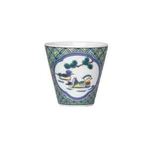 日本清酒杯 九谷燒 猪口 おしどり 1個入 酒 酒品配件 Accessories 清酒十四代獺祭專家