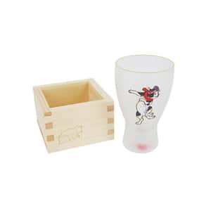 日本清酒杯 石塚硝子 枡酒杯 江戶貓はちまきねこ 100ml (6614) (TBS) 酒品配件 Accessories 清酒杯 清酒十四代獺祭專家