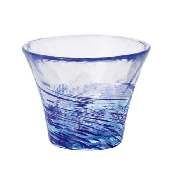 日本清酒杯 日本清酒杯 津輕びいどろ 瀧風 F-71900   正面圖