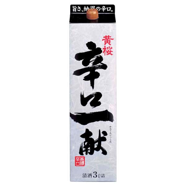 黃櫻 黃櫻 辛口一献 3L 3L  正面圖