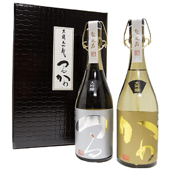 黑龍 黑龍 鶴龜 つるかめ 大吟釀 720ml 2支套裝 720ml  正面圖