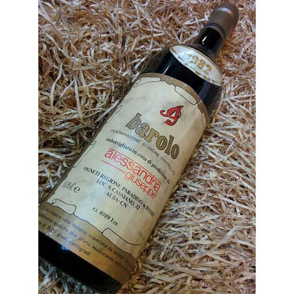 Alessandria Alessandria Giuseppe Barolo 1982 720ml 720ml  正面圖